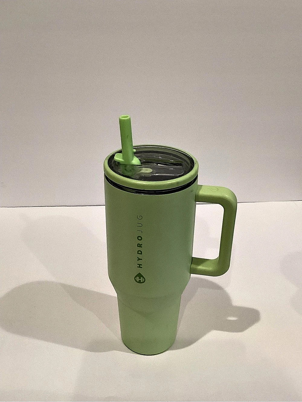HydroJug Traveler Tumbler 40 oz Green With Handle and Straw
